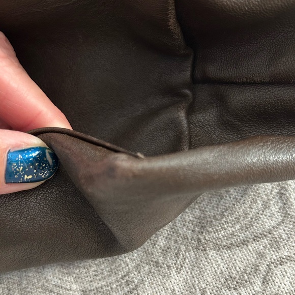 Leather Longchamp le Pliage large tote - Picture 14 of 16